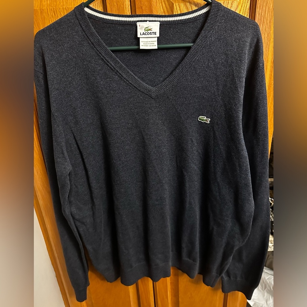 Lacoste V Neck Men’s Sweater